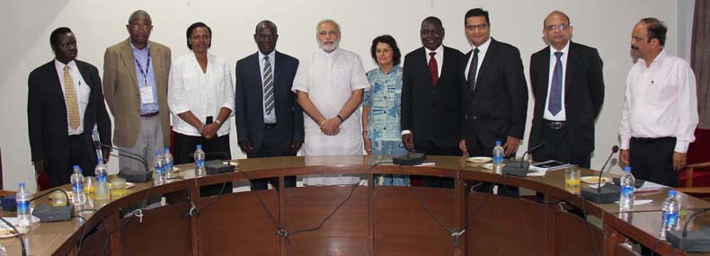 Ugandan VicePresident Edward Ssekandi meets Gujarat CM DeshGujarat