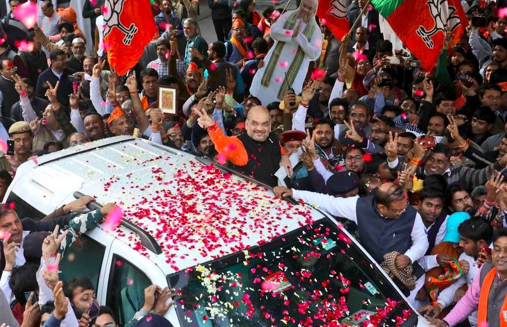Shah expected to hold roadshow in Gujarat on April 18th; file nomination on 19th