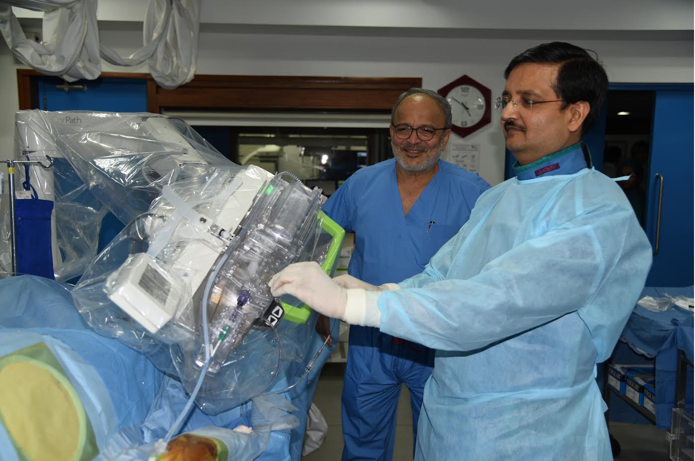 Dr Tejas Patel and Dr Sanjay Shah at Apex Heart Institute in Ahmedabad