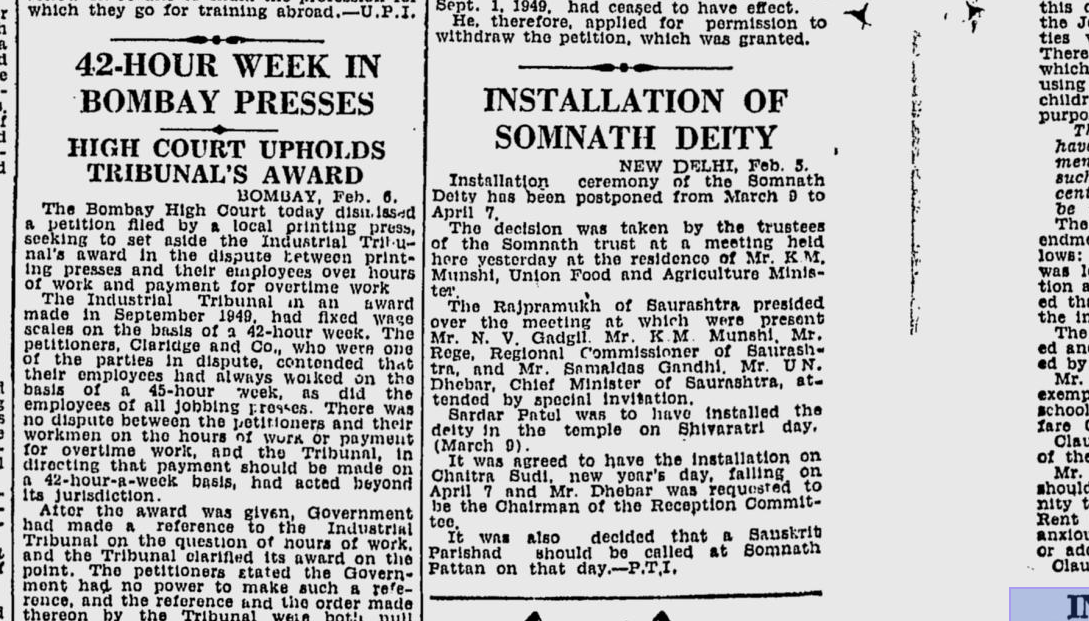 Somnath Series: When President Rajendra Prasad presided the ...