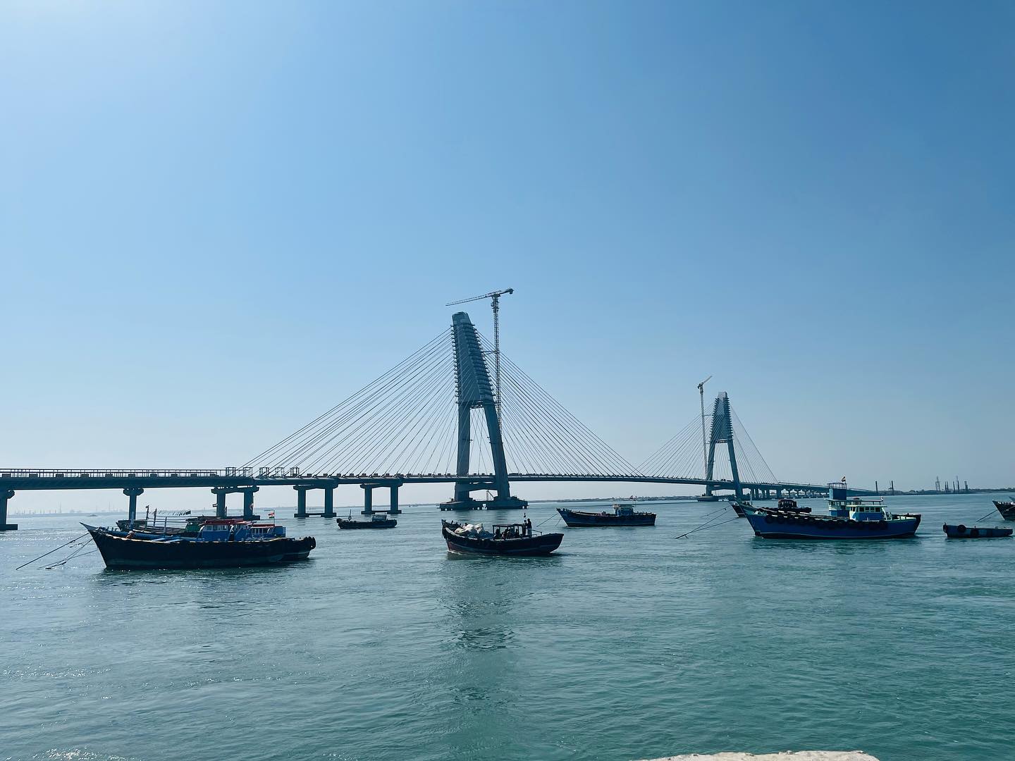 Some of eye-catching features of now completed Okha – Bet Dwarka sea bridge in Gujarat